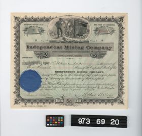 Image representing stock certificate.