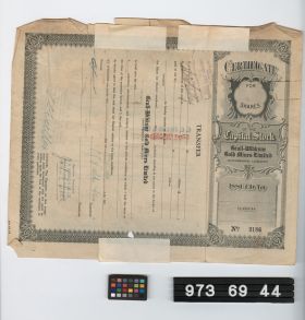 Image representing stock certificate.