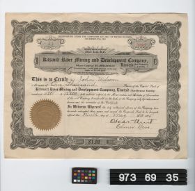 Image representing stock certificate.