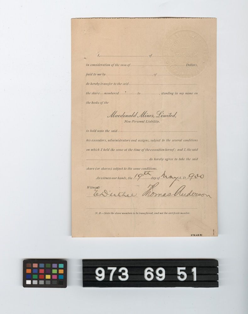 Image representing stock certificate.