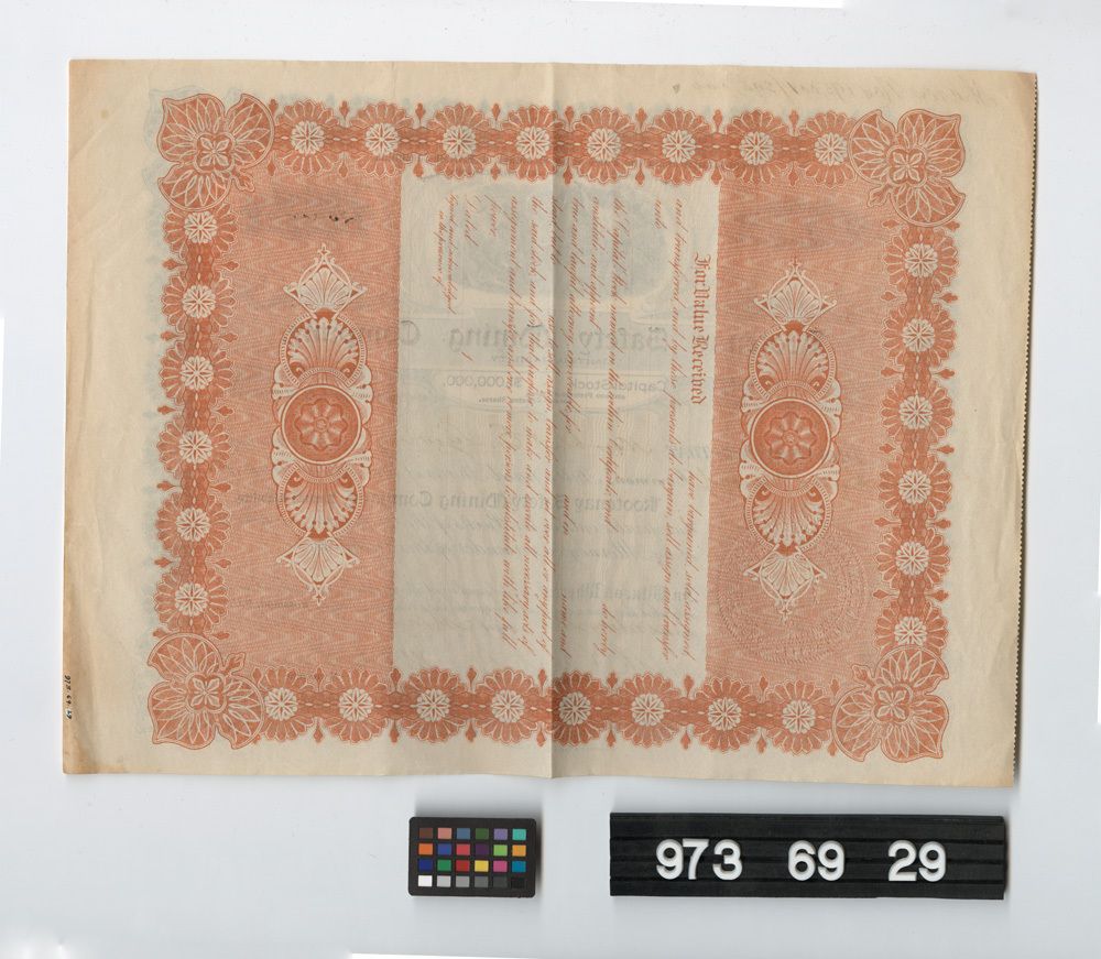 Image representing stock certificate.