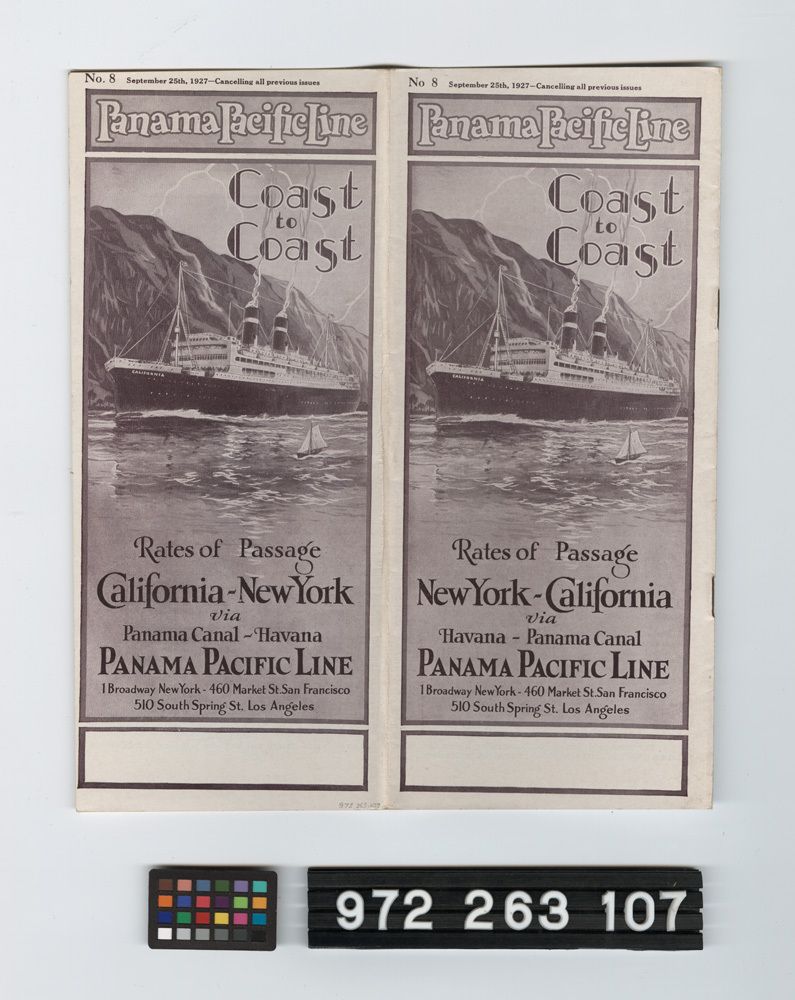 Image representing steamship brochure.