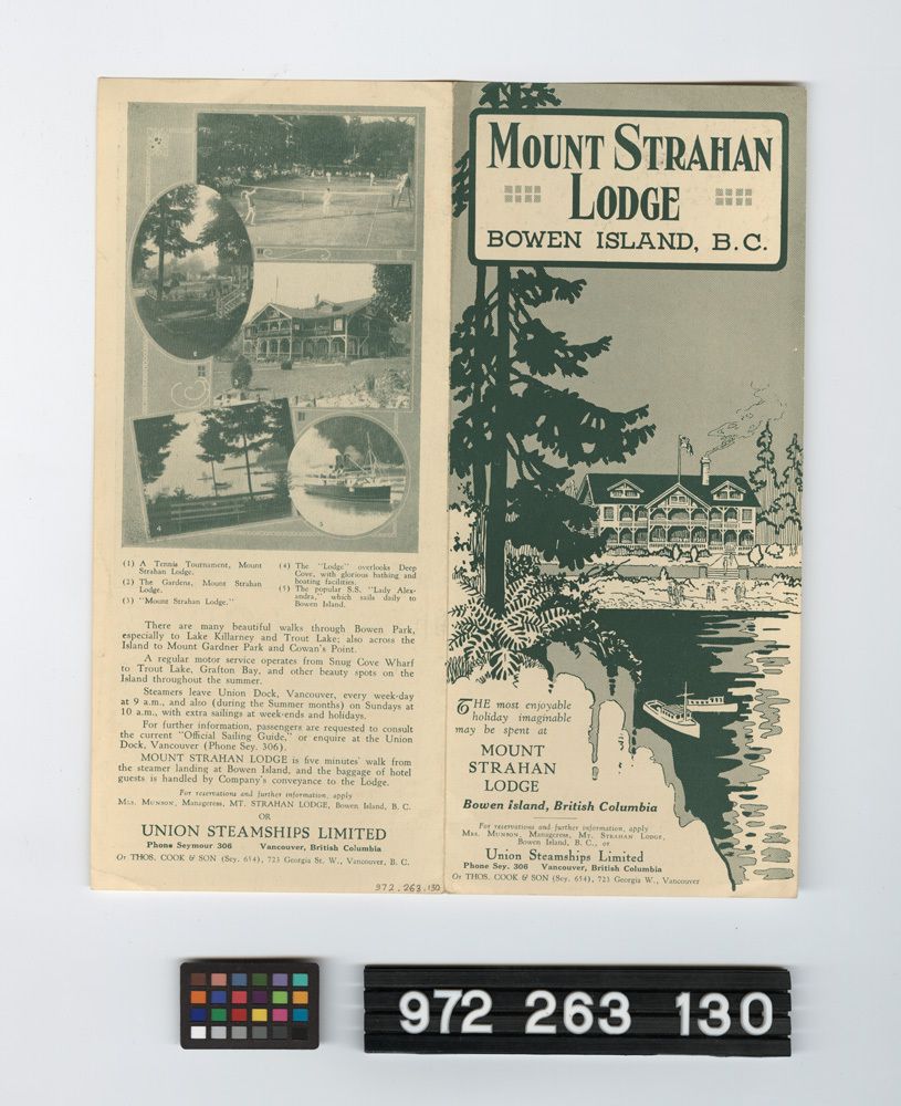 Image representing steamship brochure.