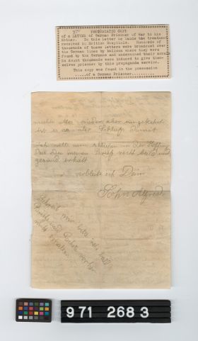 Image representing letter.