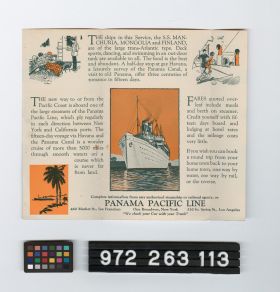 Image representing steamship brochure.