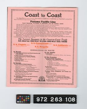 Image representing steamship brochure.