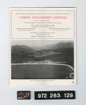 Image representing Brochure, Steamship.