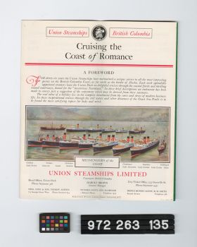 Image representing steamship brochure.